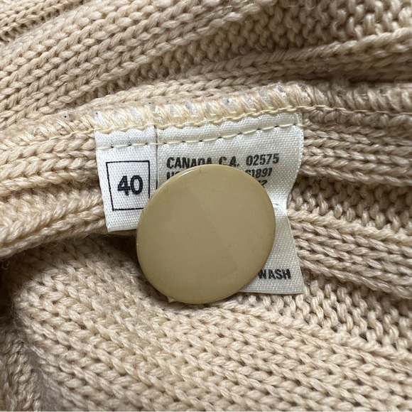 🦄rare Vintage ESCADA Cable Knit Wool Cardigan Sweater - Picture 4 of 12